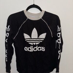 Adidas Black and White Logo Sweatshirt